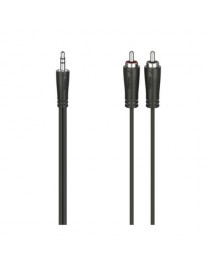 Hama 3.5mm Jack Plug to 2x RCA Plugs Converter Cable  Stereo  1.5m