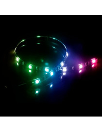 Akasa Vegas MB RGB LED Light Strip  50cm  12V  Molex 4 Pin  Magnetic Backing  Aura Sync Compatible
